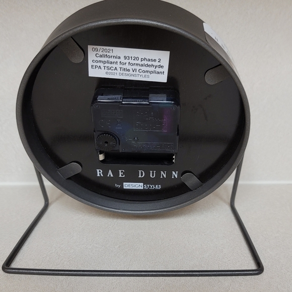 New Rae Dunn Metal Clock - Picture 3 of 4